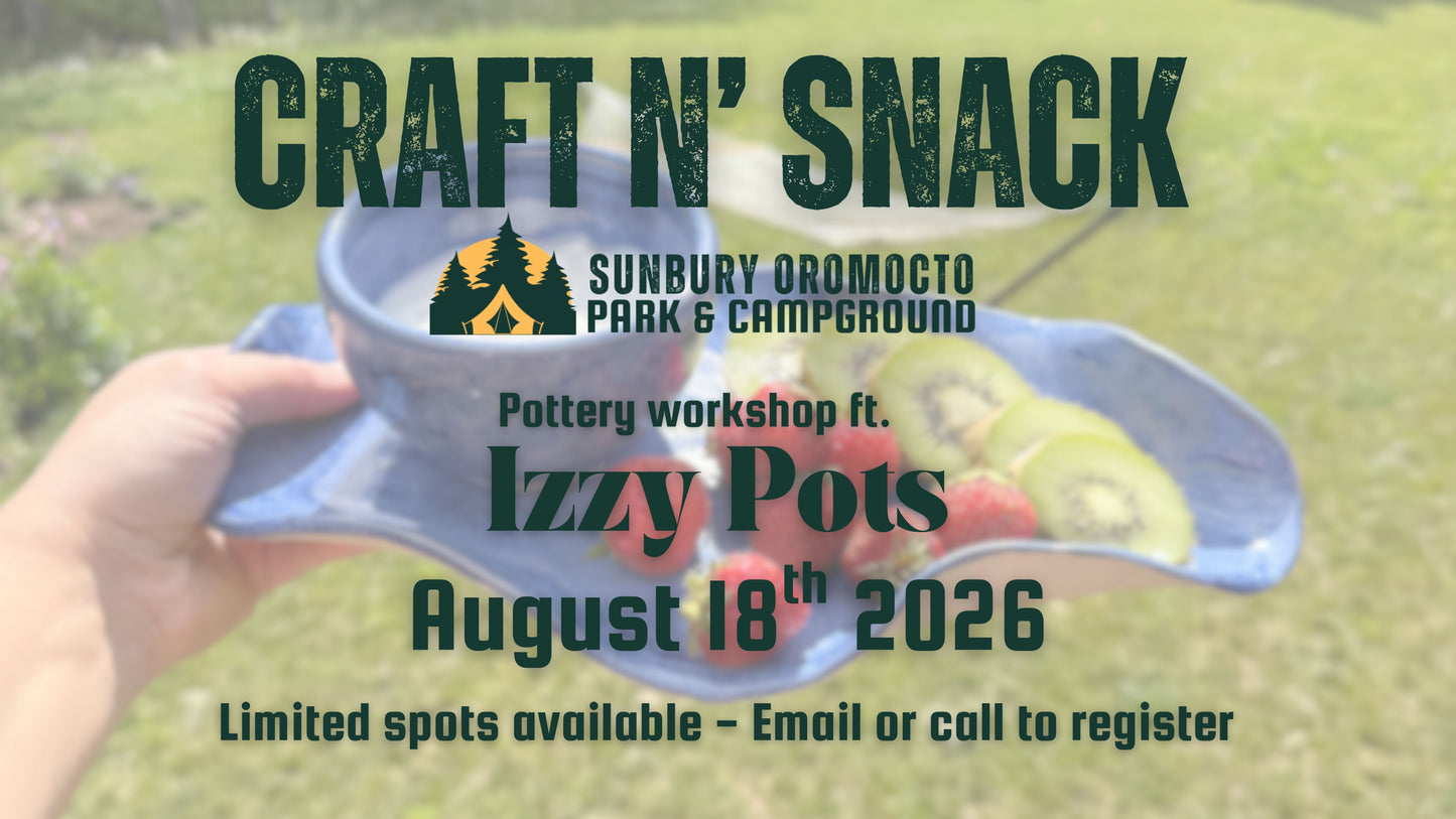 Craft N Snack- Pottery with Izzy Pots